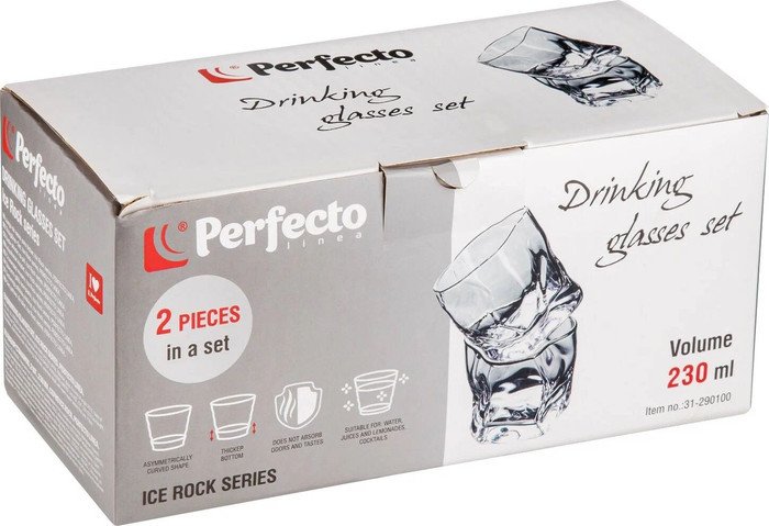 Набор стаканов для воды и напитков Perfecto Linea Ice Rock 31-290100