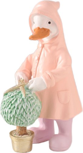 Статуэтка Sima-Land Утка в дождевике стрижет цветок 10583265
