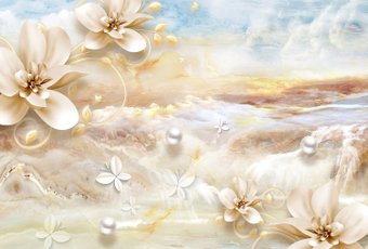 Фотообои Vimala Рисованные цветы 15 270x400