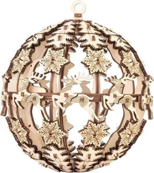 Сборная модель Eco-Wood-Art Новогодний шар