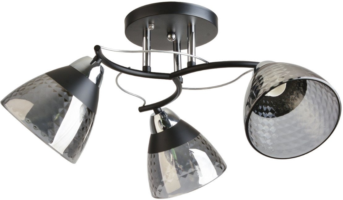 Люстра средней высоты Mirastyle BL-8199/3 BK+CR