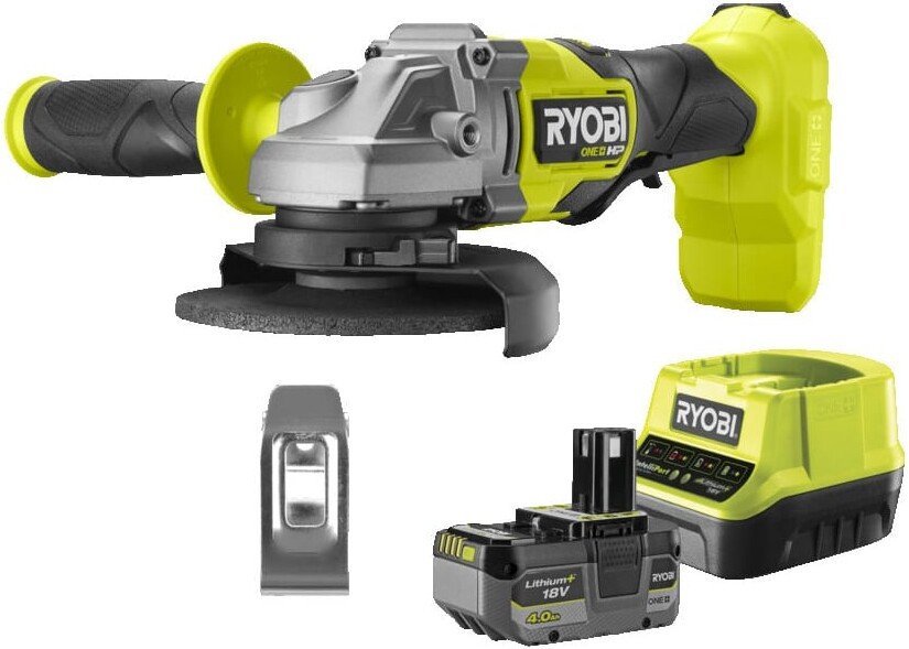 Угловая шлифмашина Ryobi RAG18X-1x40SJ 5133005707 (с 1-им АКБ)