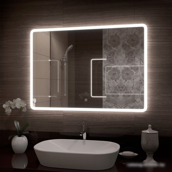 Континент Зеркало Demure Led 100x70 (бесконтактный сенсор)