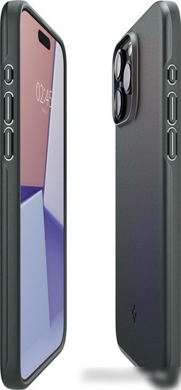 Чехол для телефона Spigen Thin Fit для iPhone 15 Pro ACS06690 (зеленый)