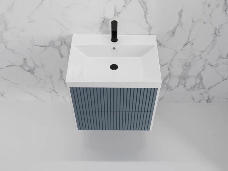 Symbolite Тумба под умывальник Стокгольм 60 Classic Push 2 ящика (подвесная, графит софт)