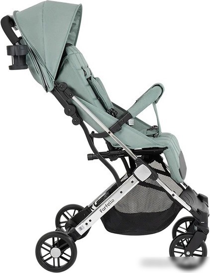 Коляска прогулочная «книга» Farfello Comfy Go Comfort CG-001 (зеленый/серебристый)
