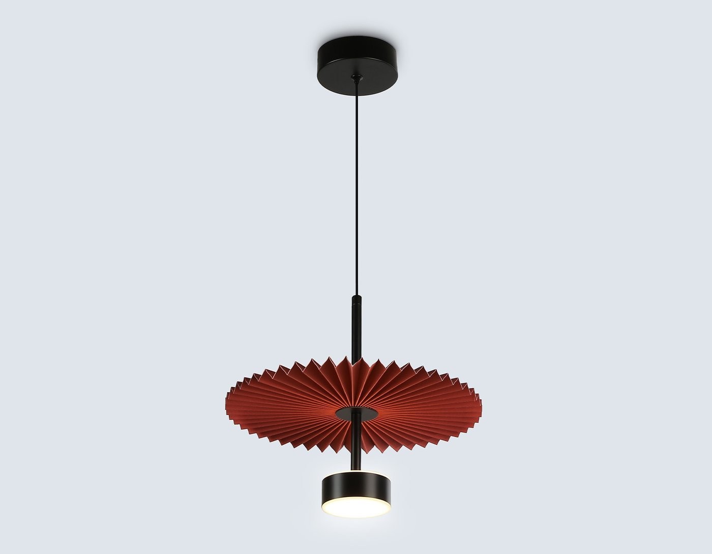 Подвесная люстра Ambrella LH72613 BK/RD (черный/красный)