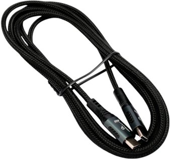 Кабель Cablexpert ССP-USB2.0-240W-2M USB Type-C -USB Type-C (2 м, черный)