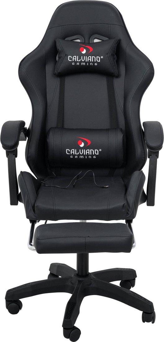 Игровое (геймерское) кресло Calviano 1590 (PU, черный)