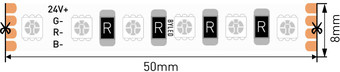 Светодиодная лента Byled BLS3838-120-24-11-RGB-LUX