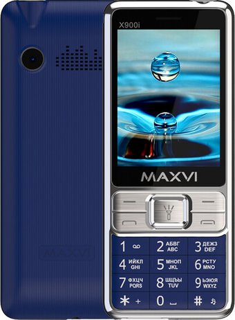 Кнопочный телефон Maxvi X900i (синий)