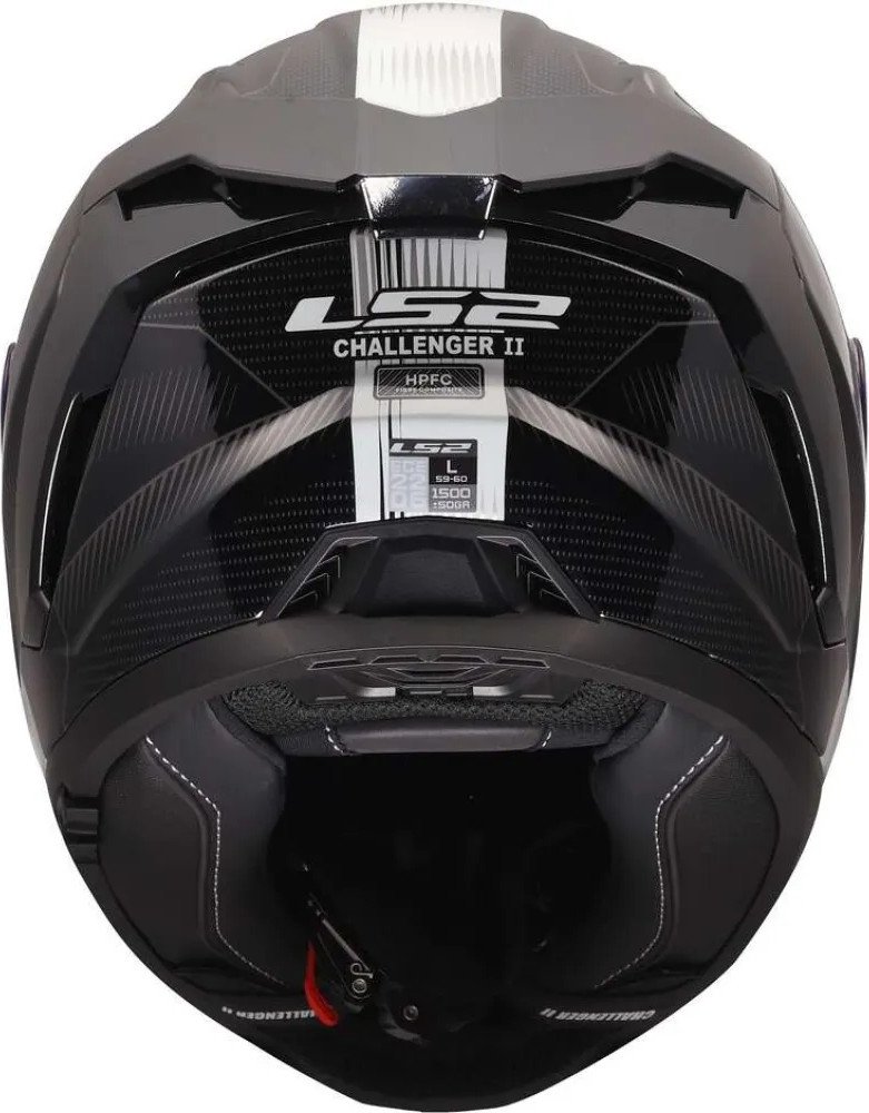 Мотошлем LS2 FF817 Challenger II Nitro (XS, черный/серый)