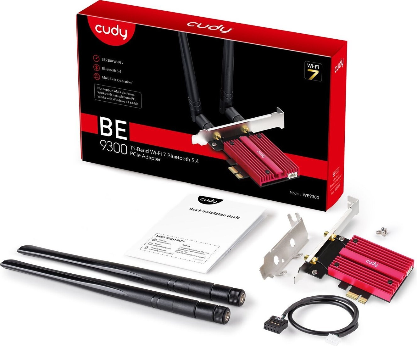 Wi-Fi/Bluetooth адаптер Cudy WE9300