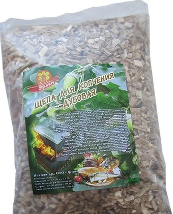 Щепа для копчения GreenTerra Дубовая (8-12 мм, 0.5 кг)