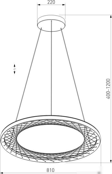 Подвесная люстра Евросвет 40025/1 LED (серый)