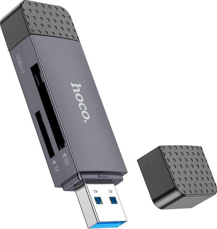 Карт-ридер Hoco HB45 USB-A + Type-C 3.0