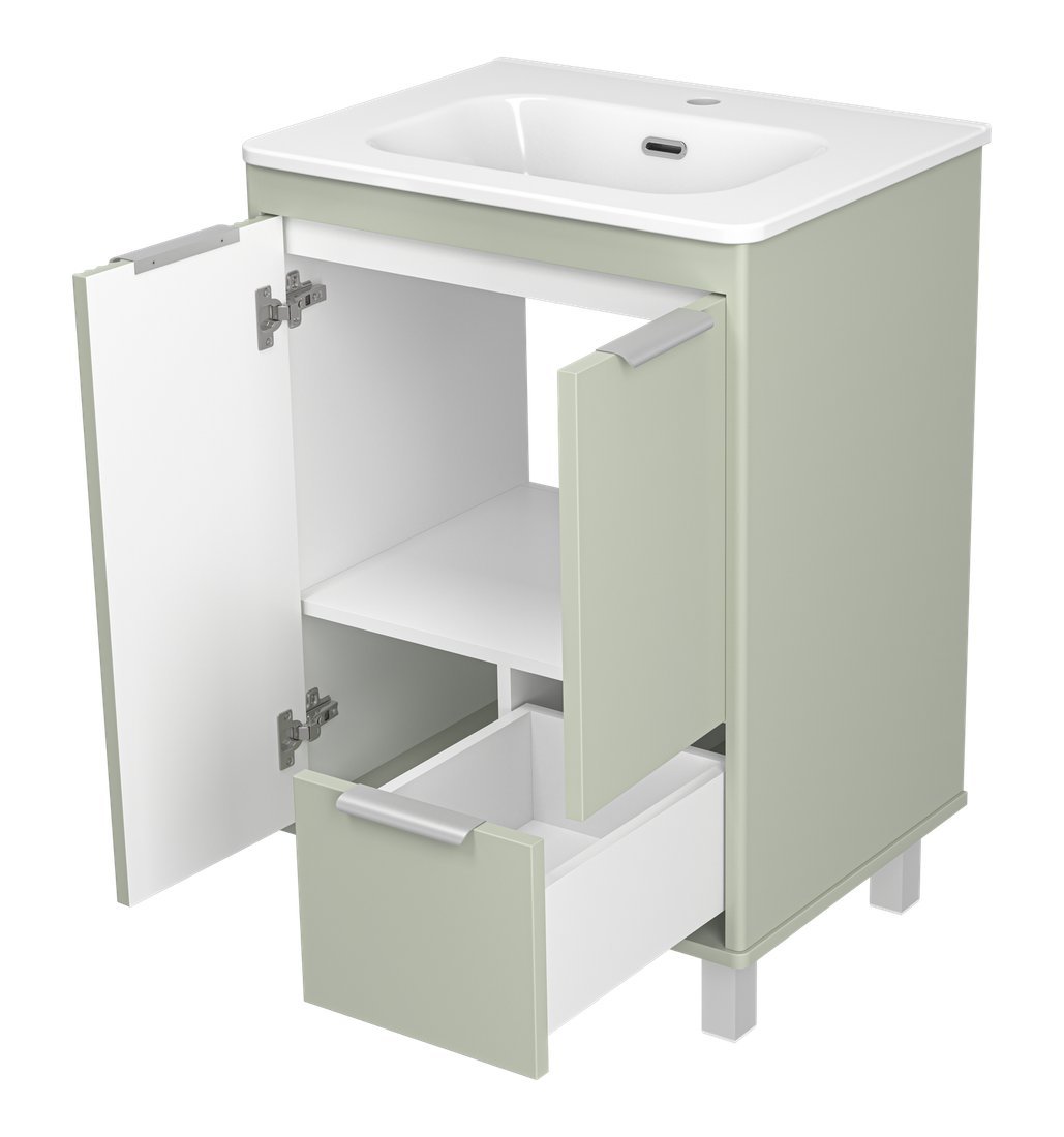 Brevita Тумба под умывальник Risacca Pistachio 60 RIS-06060-0842Я (фисташковый)