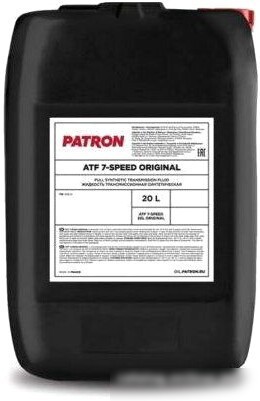 Трансмиссионное масло Patron Original 7-Speed ATF 20 л