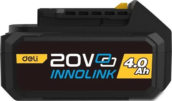 Аккумулятор с зарядным устройством Deli EDL-CM20A4E (20В/2x4 Ah + 20В)