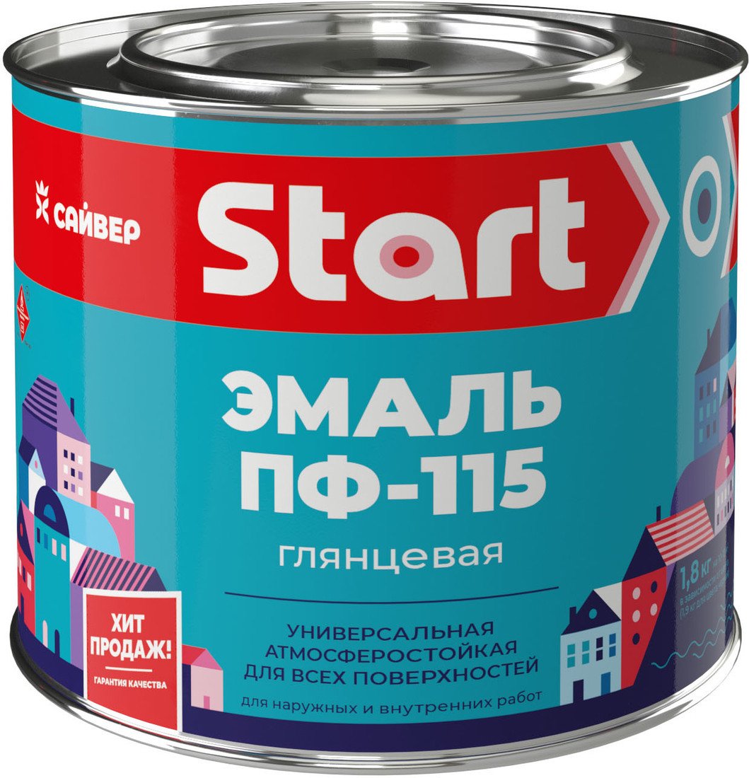 Эмаль Start ПФ-115 1.8 кг (голубой)