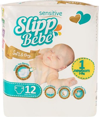 Подгузники Slipp Bebe №1 2-5 кг (12 шт)