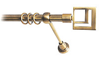 Карниз для штор Lm Decor Квадро 179 1р гладкий (антик, 4м)