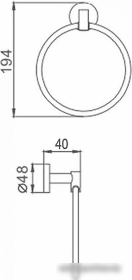 Держатель для полотенца Ekko E1704