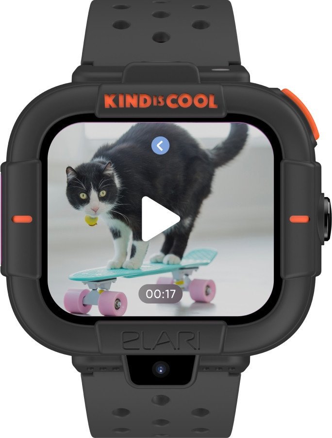 Детские умные часы Elari KidPhone MB (черный)