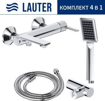 Смеситель Lauter Velvet 21СК6696С с лейкой Relexa Serene 21S00103