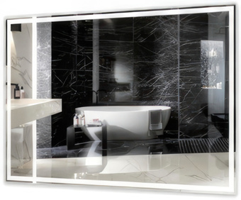 Пекам Зеркало Greta 110x80 greta-110x80 (с подсветкой,с механической клавишей)
