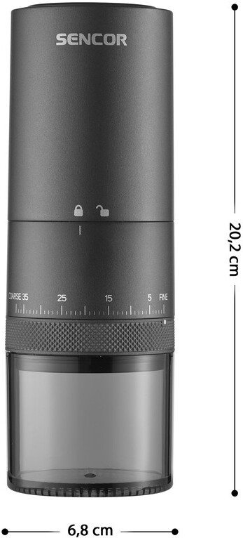 Аккумуляторная кофемолка Sencor SCG 4000BK
