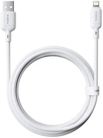 Кабель Baseus Silky Series Fast Charging Cable USB Type-A - Lightning (2 м, белый)