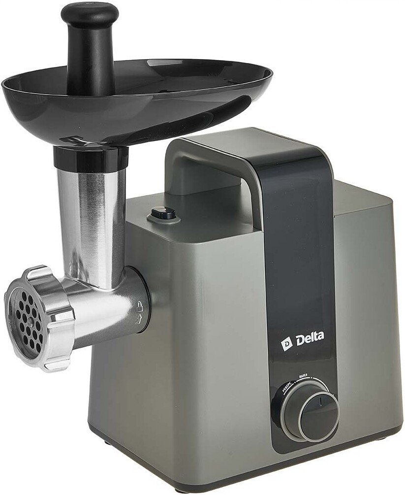 Мясорубка Delta DL-6107M (серый/черный)