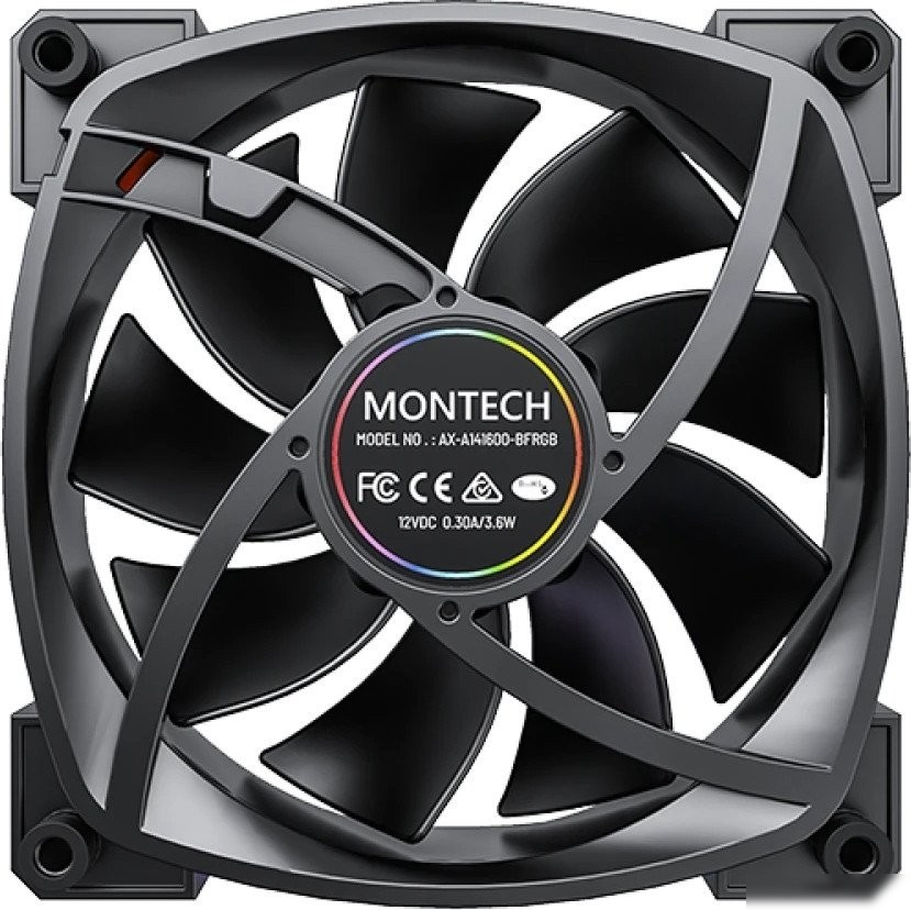 Вентилятор для корпуса Montech AX140 PWM (черный)