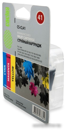 Картридж CACTUS CS-CL41 (аналог Canon CL-41 Color)