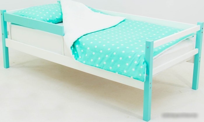 Кровать Бельмарко Skogen 160x70 (мятный/белый)
