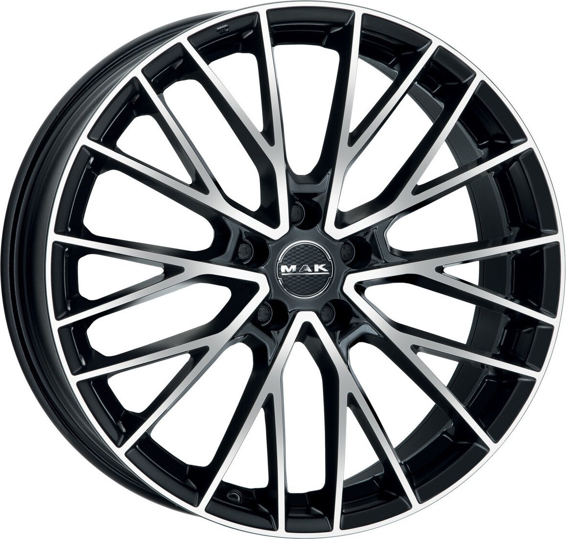 Литые диски MAK Speciale 22x10" 5x112мм DIA 66.6мм ET 56мм Black Mirror