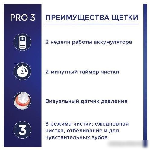 Электрическая зубная щетка Oral-B PRO Series 3 3500 D505.513.3X (черный)