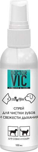 Спрей Doctor VIC для чистки зубов и свежести дыхания собак и кошек (100 мл)