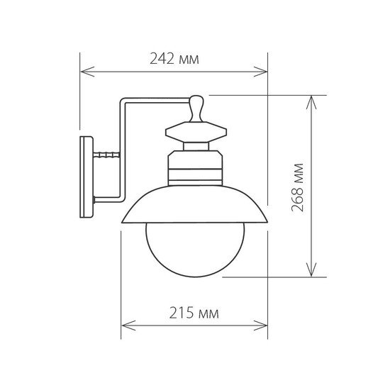 Уличный настенный светильник Elektrostandard Talli GL 3002D (черный)