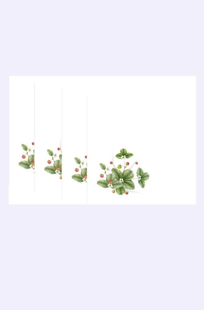 Сервировочная салфетка Listelle Set-4 Земляничная поляна 617501