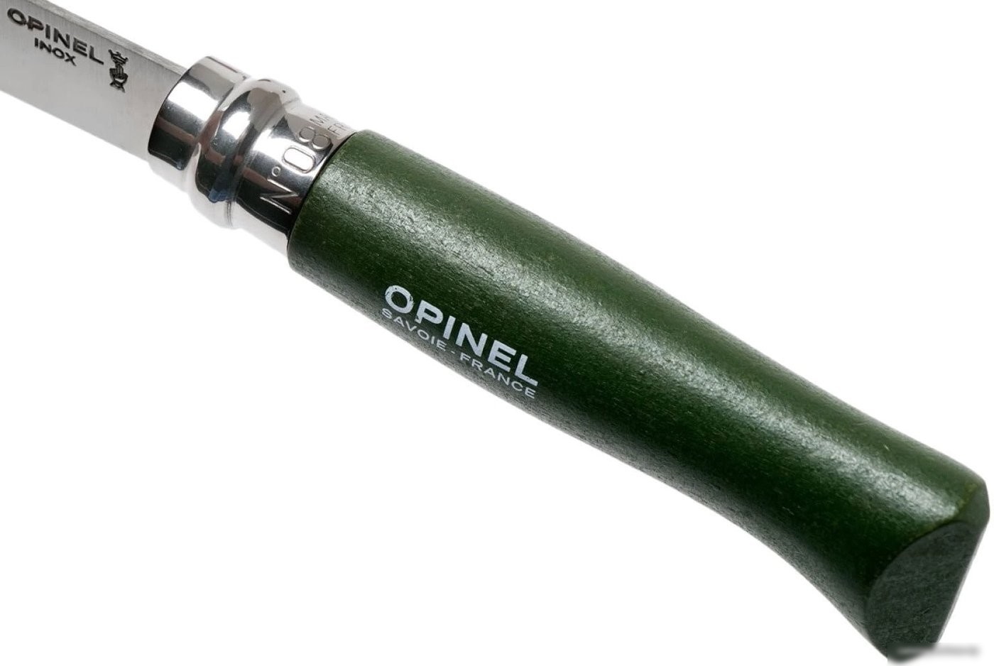 Складной нож Opinel N°8 нержавеющая сталь, блистер (хаки)