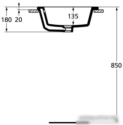 Умывальник Ideal Standard Strada K078001 59.5x44
