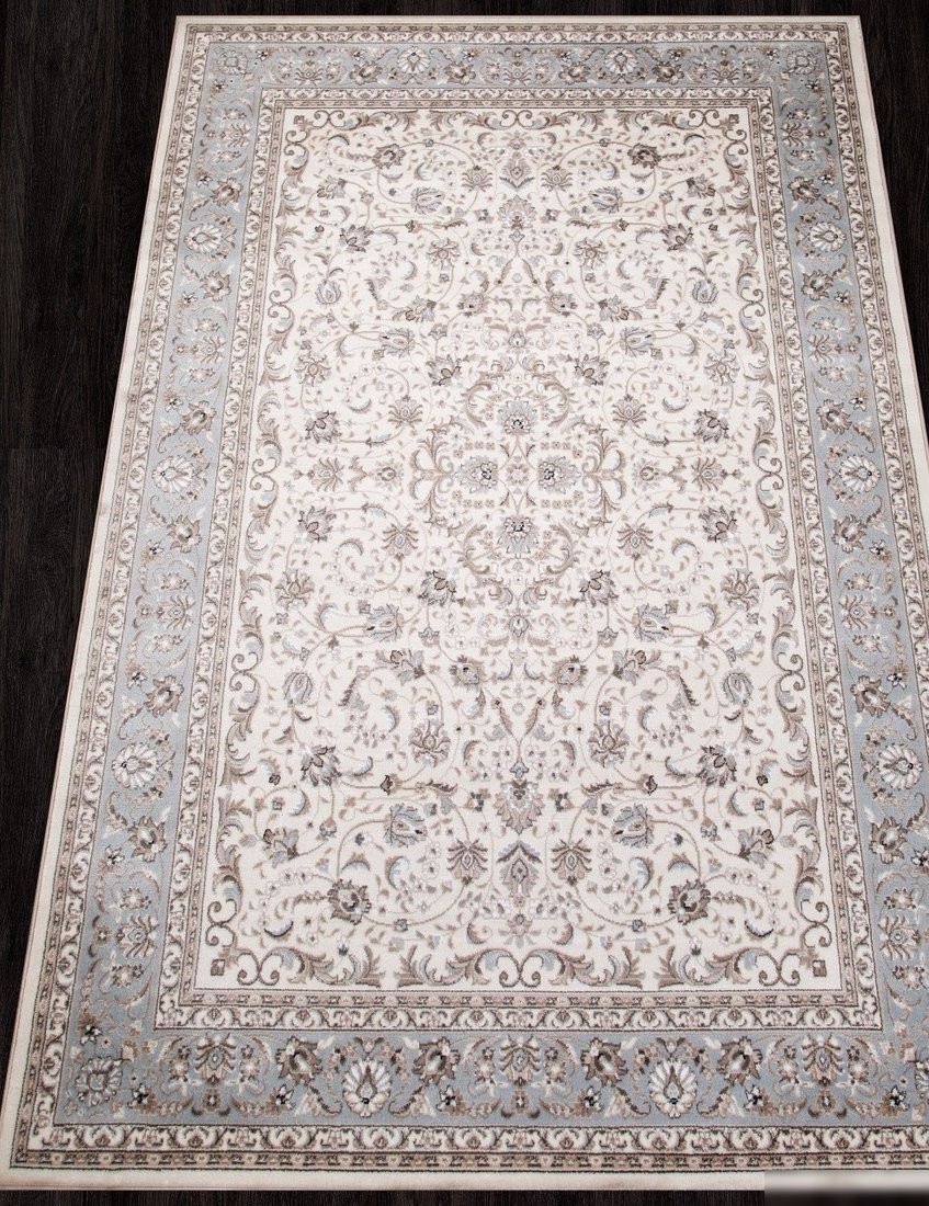 Ковер для жилой комнаты Merinos Valencia Deluxe F014-STAN-CREAM-L.BLUE (2х3)