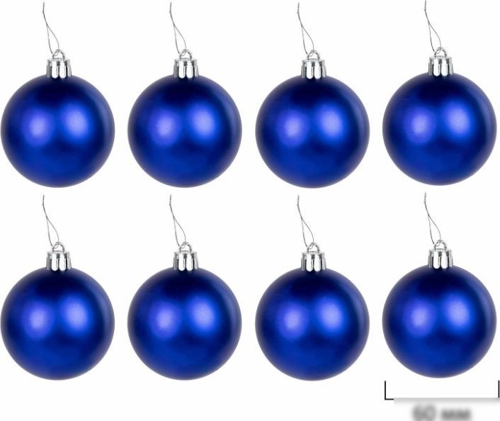 Елочная игрушка Золотая сказка 592160 (24 шт, синий)