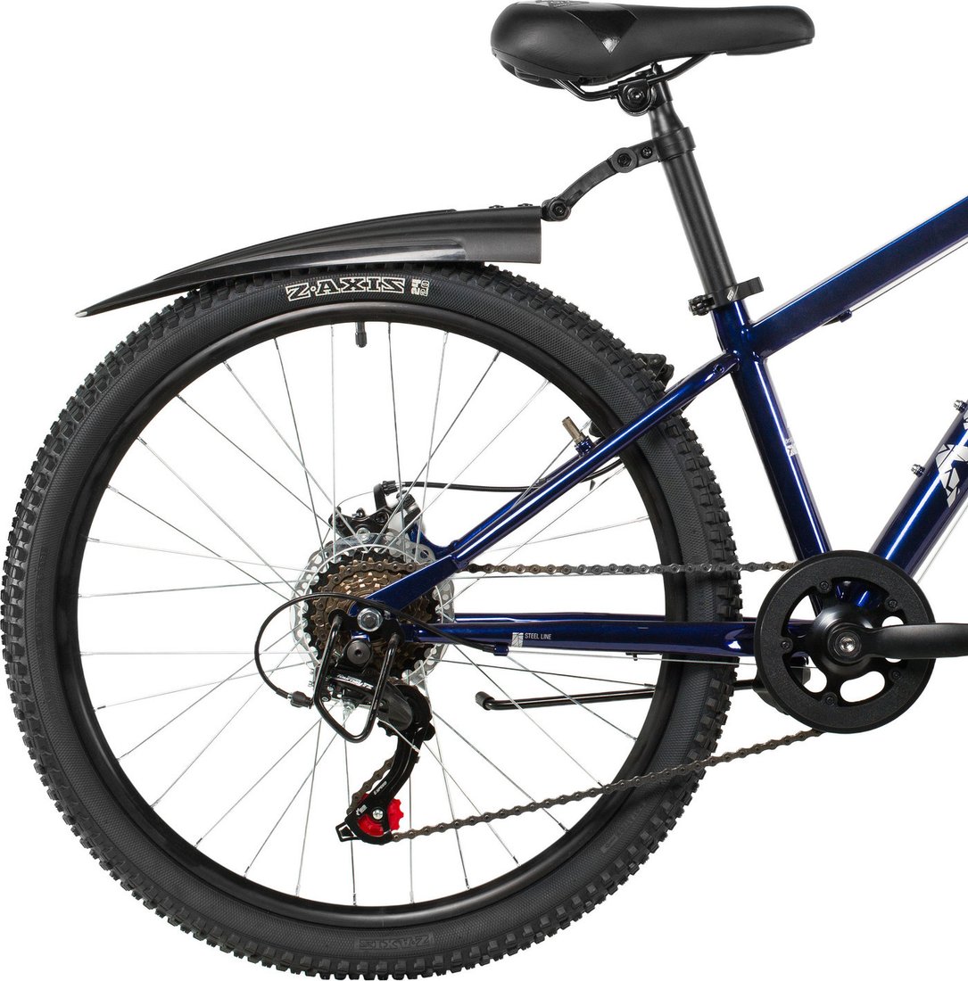 Детский велосипед Novatrack Battler 24 24SHD.BATTLER.12DBL6 (темно-синий, разобранный)