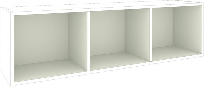 Полка Кортекс-мебель Бинго 120x35 (белый)