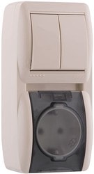 Розетка Lezard Nata 710-0300-173 (кремовый)