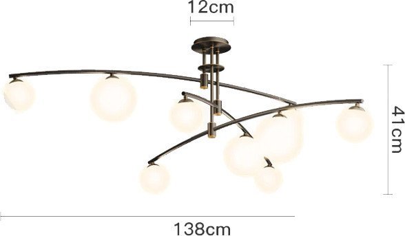 Подвесная люстра DeLight Collection 8119P/9 (black)