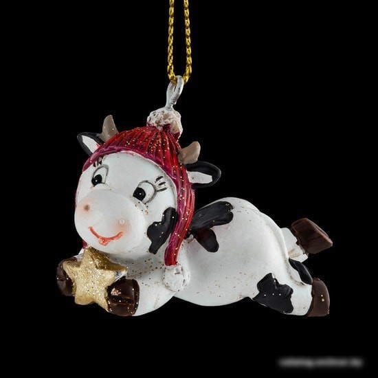 Елочная игрушка Erich Krause Decor Праздничная коровка 51242